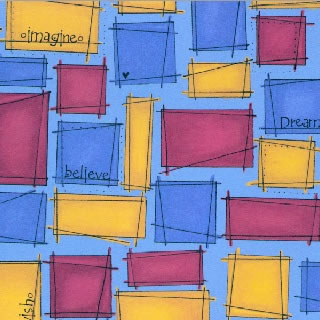 Heidi Grace Designs - spectrum ryb funky square 12x12 paper  (pack of 10)